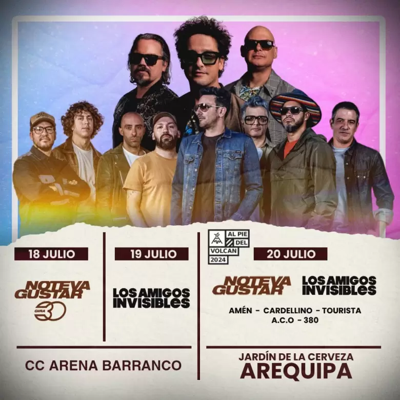 Afiche entradas Lima y Arequipa
