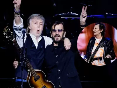 Paul McCartney y Ringo Starr realizan show junto a Ron Wood de Rolling Stone