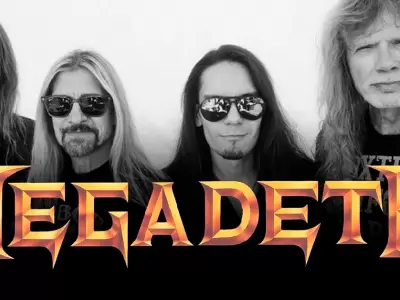 Integrantes de la banda de thrash metal Megadeth