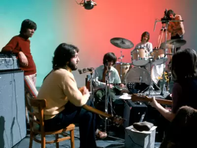 Los Beatles durante las sesiones de 'Let it Be' en 1969