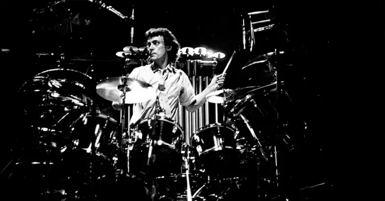 Neil Peart presentacin en  Londres, 1980