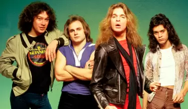 Integrantes de la banda de rock 'Van Halen'