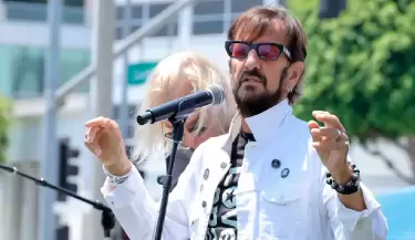 Ringo Starr presentacin en Beverly Hills, California.