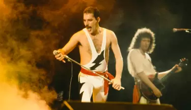 Freddie Mercury en la primera edicin de Rock In Rio de 1985.