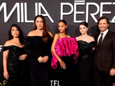 Elenco de Emilia Prez durante el estreno en Los ngeles.