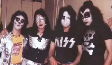 Banda de rock estadounidense Kiss, 1973.