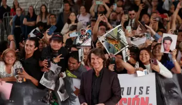 Tom Cruise lleg a Mxico para el avant premier de 'Misin Imposible: Sentencia Final'