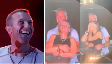 Infidelidad? Chris Martin expuso accidentalmente a una pareja en el concierto de Coldplay
