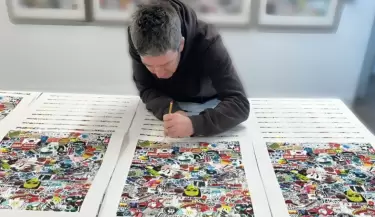 Noel Gallagher crea obras de arte con fines benficos.