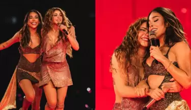 Shakira cierra sus presentaciones en CDMX con Danna Paola.