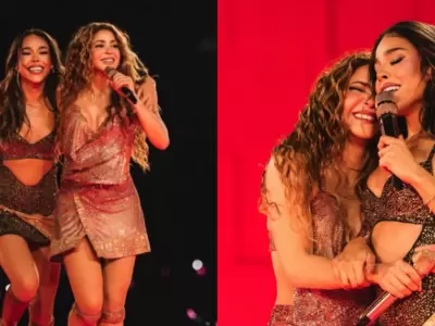 Shakira cierra sus presentaciones en CDMX con Danna