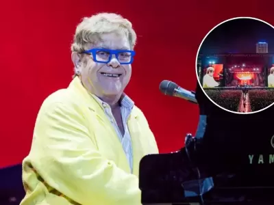 Elton John deslumbr ante 70 mil personas tras el Gran Premio de Frmula 1 en Singapur.