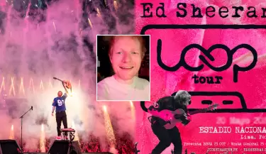 Ed Sheeran cantar en el Per como parte de su gira mundial "Loop Tour".