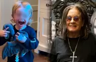 Nieto de Ozzy Osbourne le dedica tierno homenaje: Muerde la cabeza de un murcielago de peluche