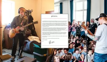 Ed Sheeran celebra un logro histrico en la educacin musical del Reino Unido.