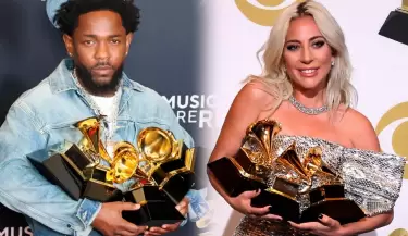 Kendrick Lamar lidera en Premios Grammy superando a Lady Gaga.
