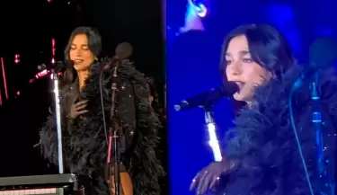 Dua Lipa sorprende en Chile con homenaje inesperado al rock noventero.