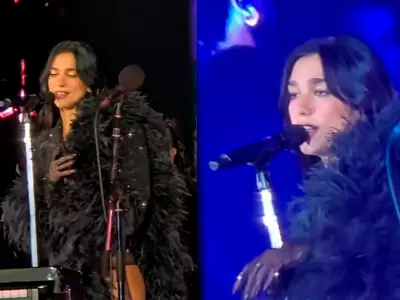 Dua Lipa sorprende en Chile con homenaje inesperado al rock noventero.