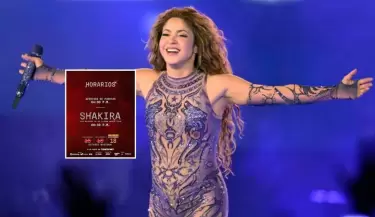 Shakira llega a Lima para tres conciertos en el Estadio Nacional.