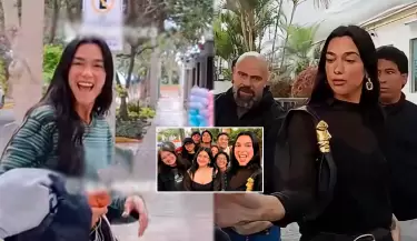 Dua Lipa causa furor en Lima previo a concierto en el Estadio Nacional.