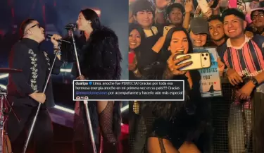 Dua Lipa hace historia en Lima y canta 'Cari�ito' junto a Mauricio Mesones.
