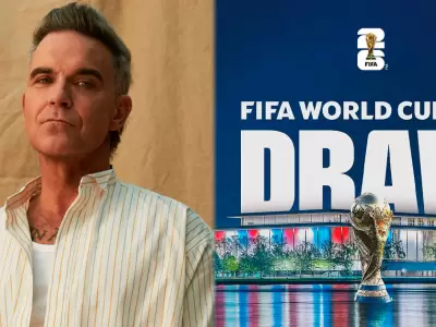 Robbie Williams pondr el ritmo en el sorteo del Mundial 2026 junto a grandes artistas.