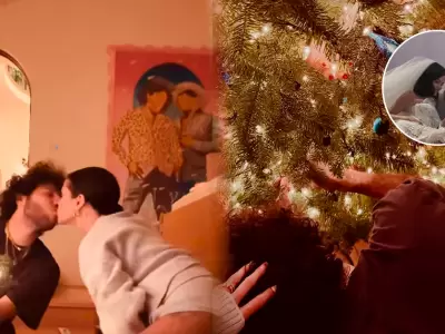 Selena Gomez y Benny Blanco derriten las redes decorando su primer rbol navideo como esposos.