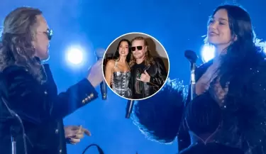 Dua Lipa sorprende nuevamente en M�xico al invitar a Fher Olvera de Man� para cantar.