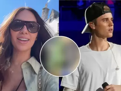 Natalie V�rtiz impacta al contar que se cruz� con Justin Bieber en Los �ngeles.
