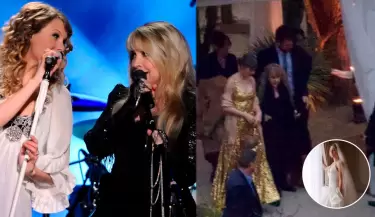Boda de Este Haim re�ne a Taylor Swift y Stevie Nicks en California.