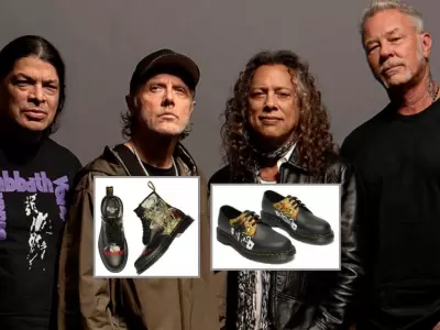 Metallica y Dr. Martens se unen en una nueva colecci�n de zapatos y botas.