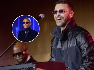 Justin Timberlake reaparece en los escenarios con homenaje a Pharrell Williams
