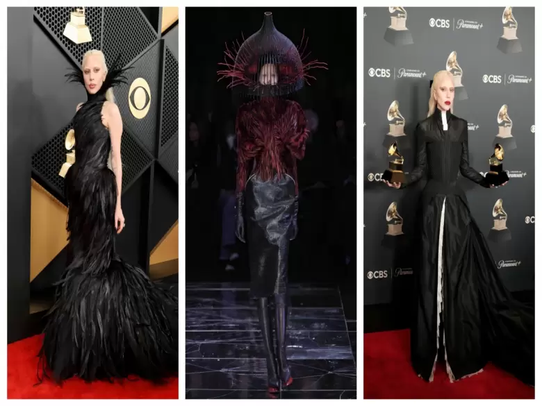 Looks de Lady Gaga en los Grammys 2026.
