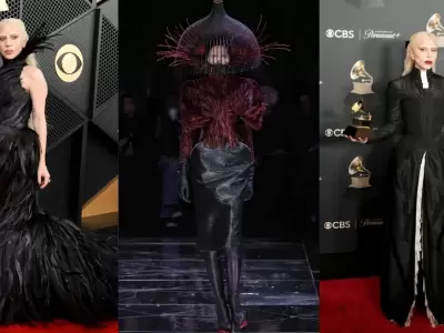 Lady Gaga se convierte en la reina de la moda en los premios Grammy 2026.