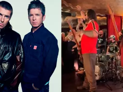 Jason Momoa sorprendi� al tocar canci�n de Oasis