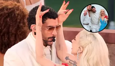 Bad Bunny baila junto a Lady Gaga.