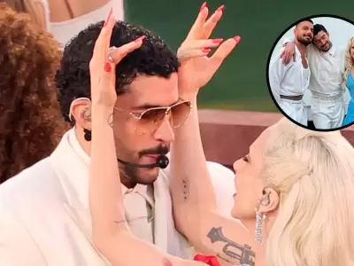 Bad Bunny baila junto a Lady Gaga.