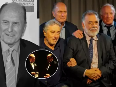 Al Pacino, Robert De Niro y Francis Ford Coppola le dicen adi�s a Robert Duvall.