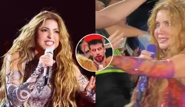 Shakira se viraliz� tras ver foto de Piqu� con "cuernos" en pleno concierto.