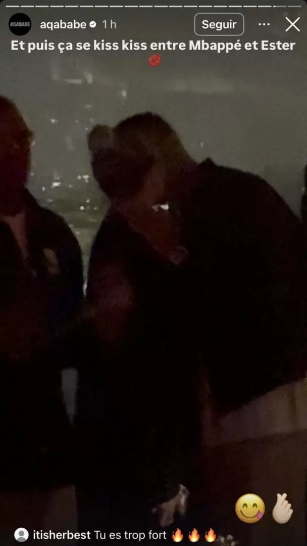 Ester Expósito y Kylian Mbappé