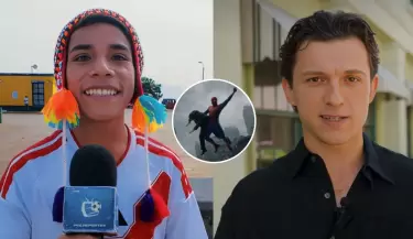 Tom Holland incluye a Per� en estreno de 'Spider-Man: Un nuevo d�a' y causa furor.