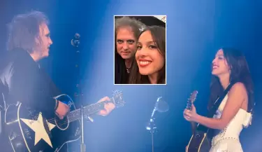 Robert Smith y Olivia Rodrigo sorprenden con cercan�a en estudio.