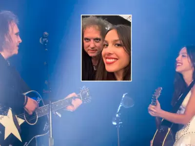 Robert Smith y Olivia Rodrigo sorprenden con cercan�a en estudio.