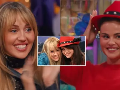 Selena Gomez y Miley Cyrus se reencuentra en el 20 aniversario de Hannah Montana.