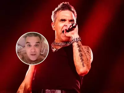 Robbie Williams sorprende con saludo previo a su show en Lima.