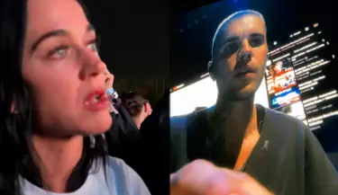 Katy Perry lanza curiosa frase en show de Justin Bieber en Coachella.