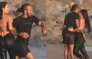 Kim Kardashian y Lewis Hamilton son vistos en una cita rom�ntica en playa de Malib�