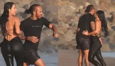 Kim Kardashian y Lewis Hamilton tuvieron cita en Malib�.