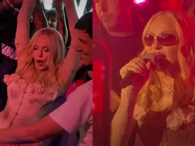 Madonna adelanta nueva m�sica de 'Confessions II' con Addison Rae en un evento privado.