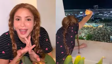 Shakira sorprendida por multitud en su ensayo previo al show de Copacabana